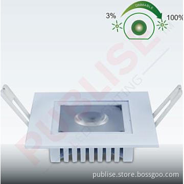 2013 Patented Square Rotatable Dimmable downlights 9w with CREE MKR
